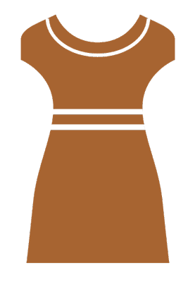 Icon of a woman's dress.
